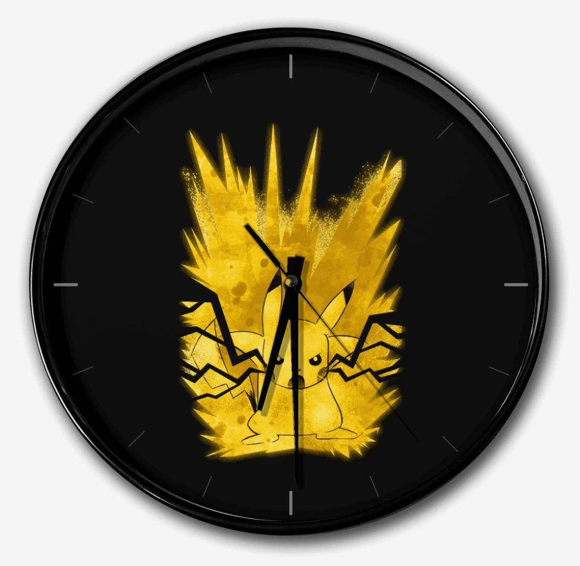 Reloj Negro de Pikachu impactrueno
