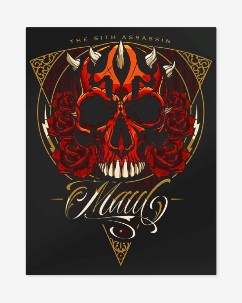 Print metalico Negro de Maul
