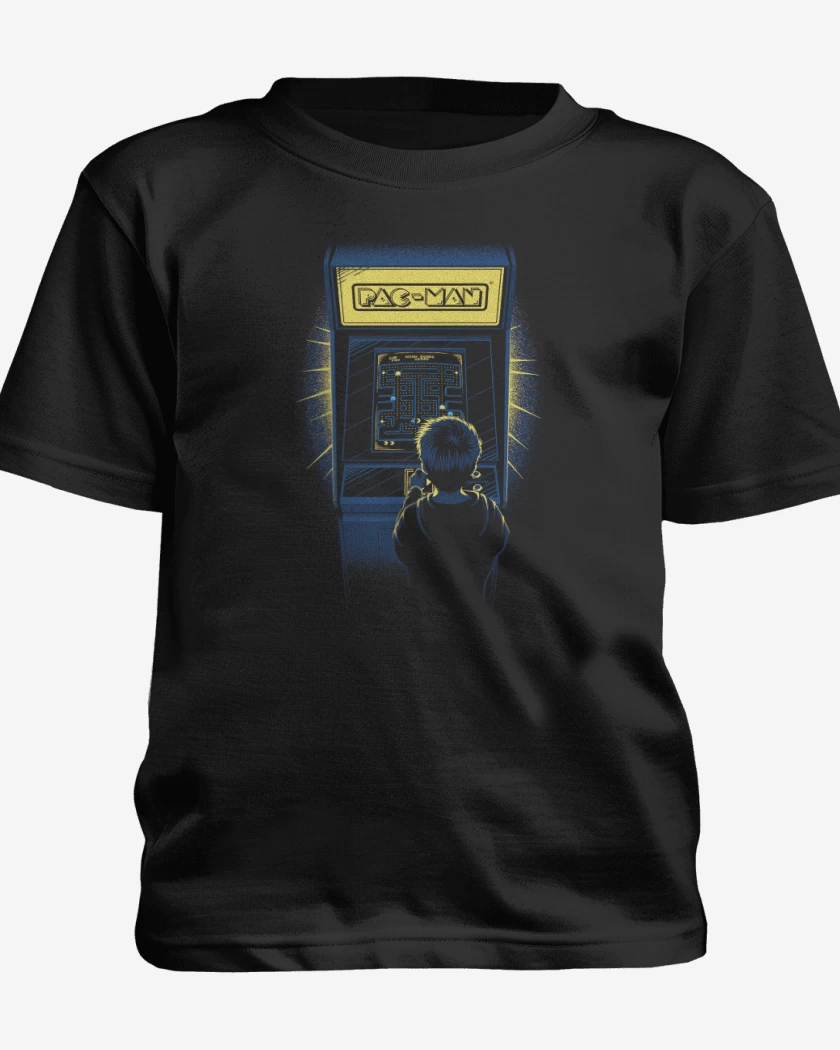 Polera de niño Negro de Arcade pac man