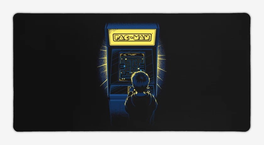 Mouse pad Gamer Negro de Arcade pac man