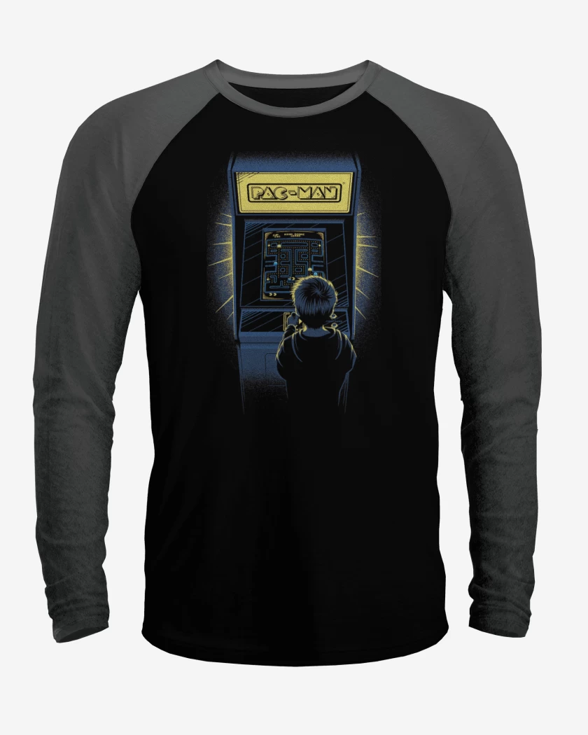Polera Raglan Arcade pac man
