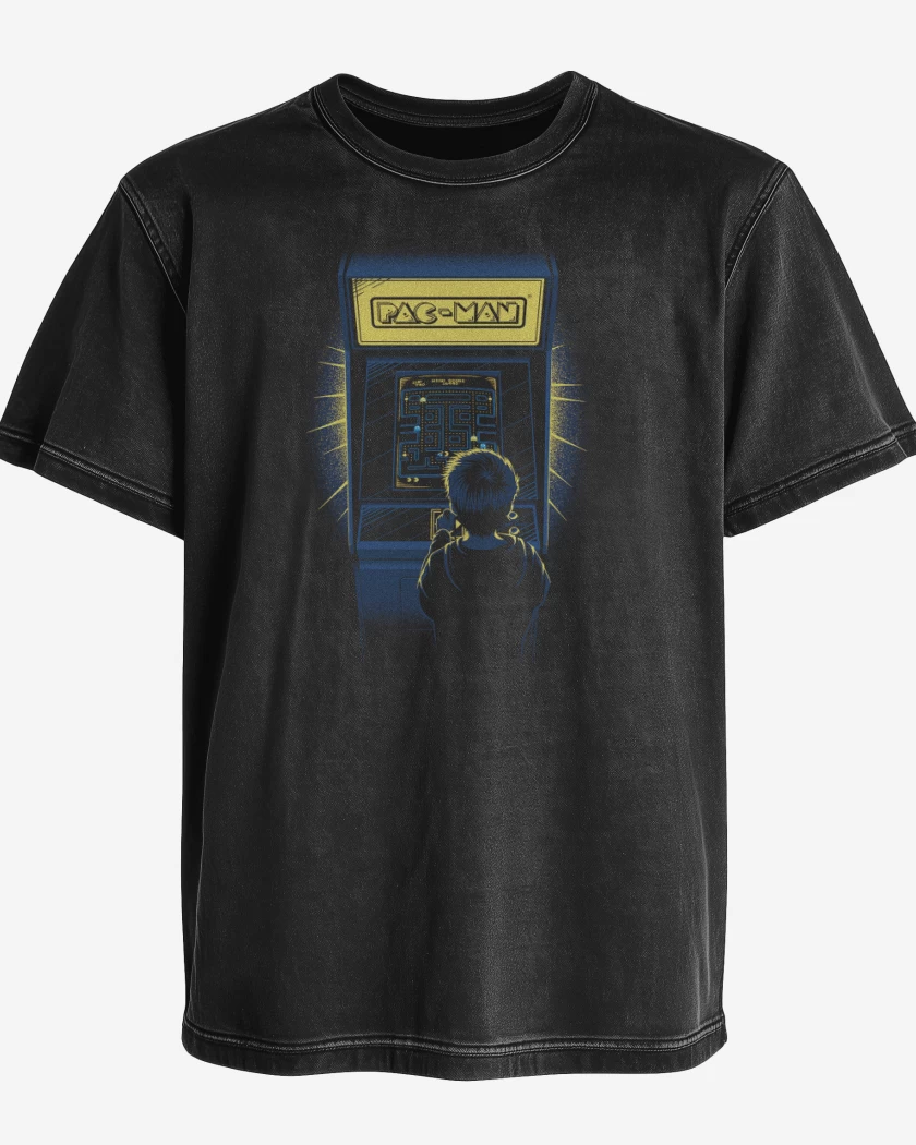 Polera desgastada Arcade pac man