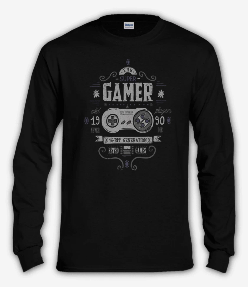 Polera manga larga The super gamer
