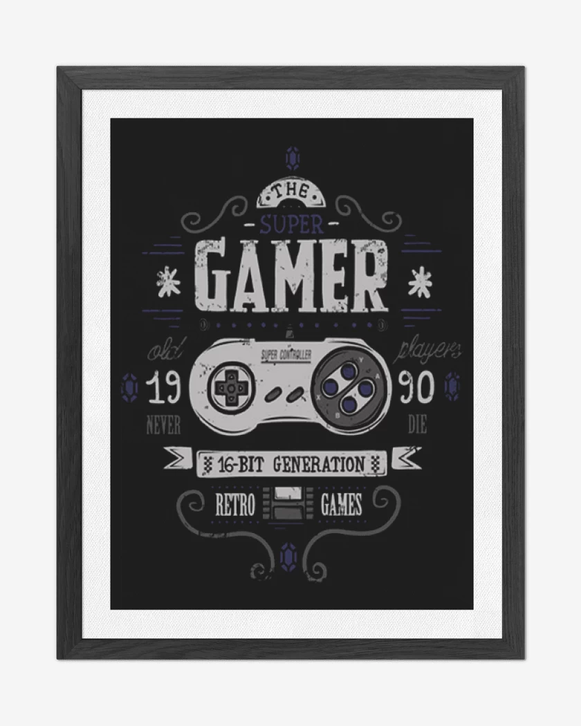 Cuadro decorativo The super gamer