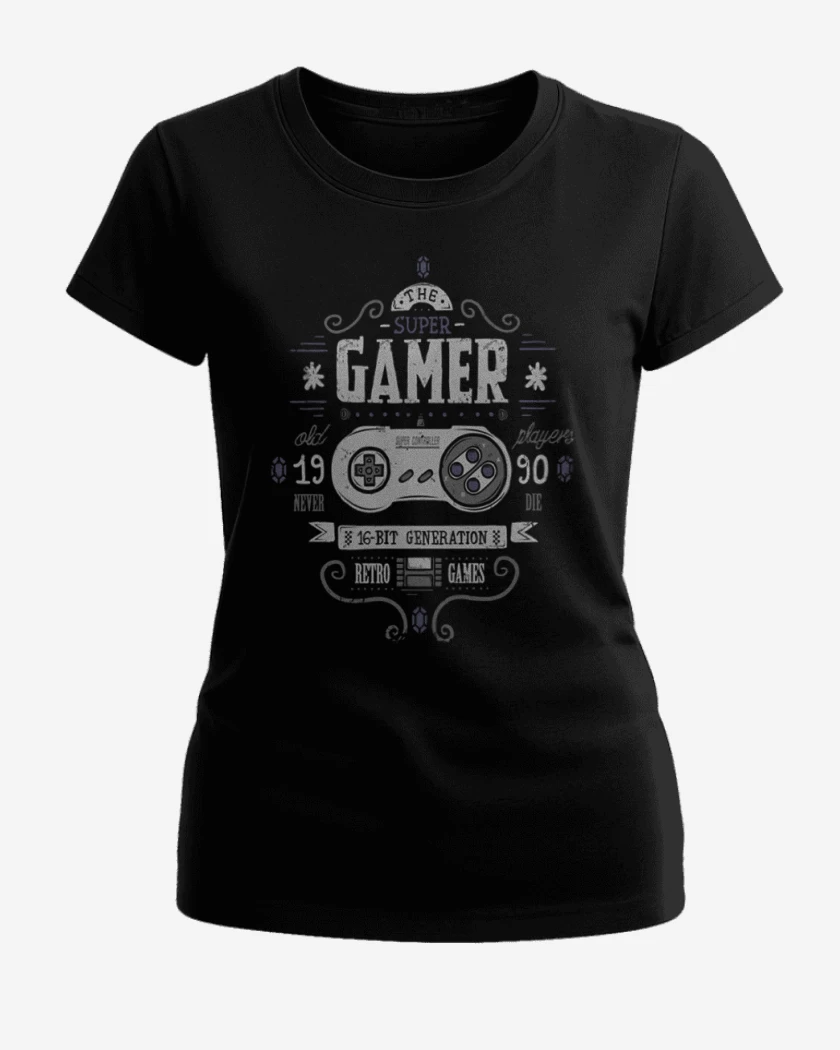Polera de Mujer Negro de The super gamer