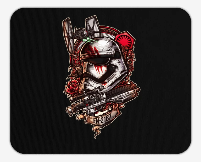 Mousepad Negro de Trooper