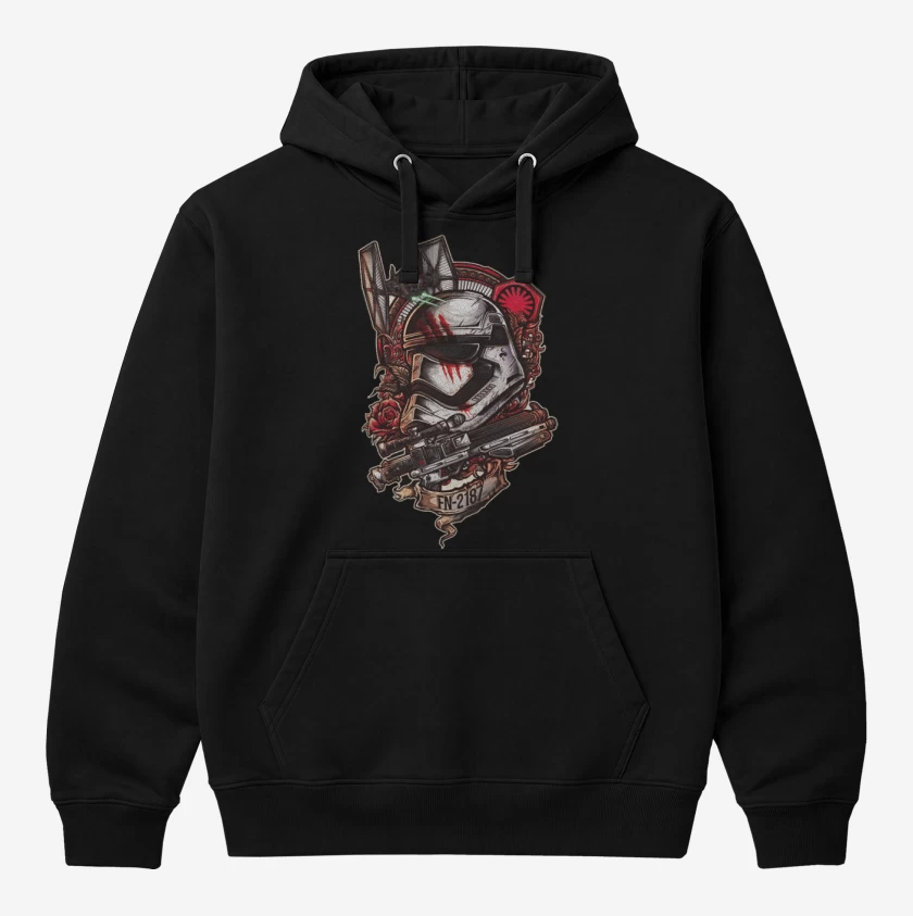 Polerón Canguro Negro de Trooper