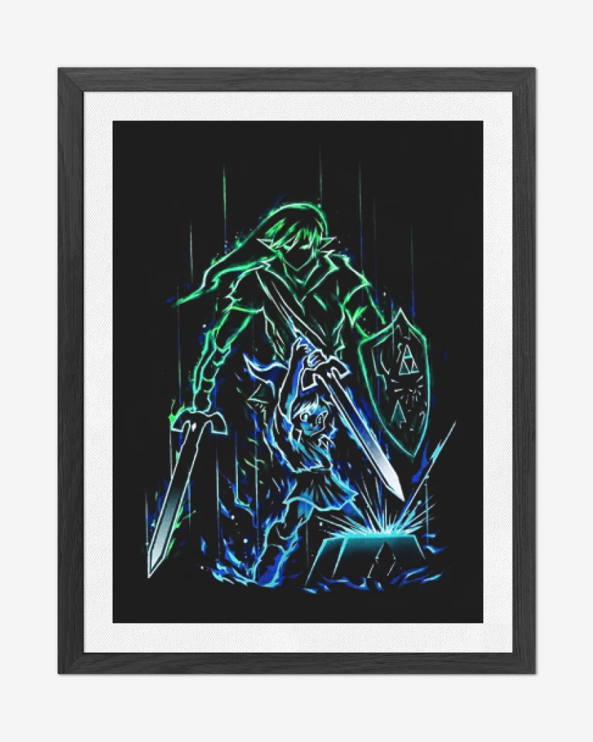 Cuadro decorativo Negro de Link neon