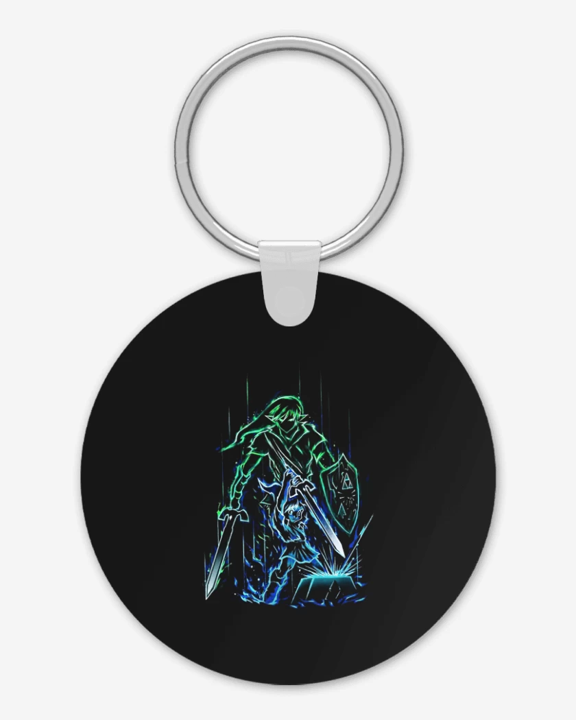 Llavero Negro de Link neon