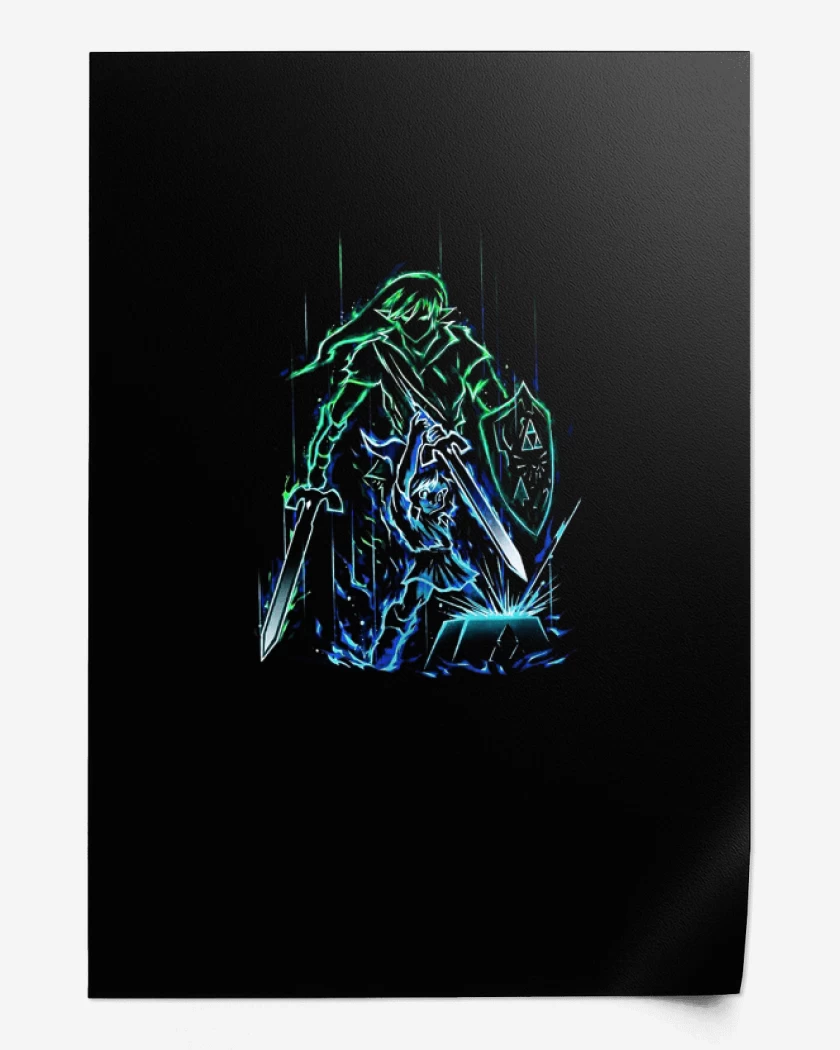 Print Negro de Link neon