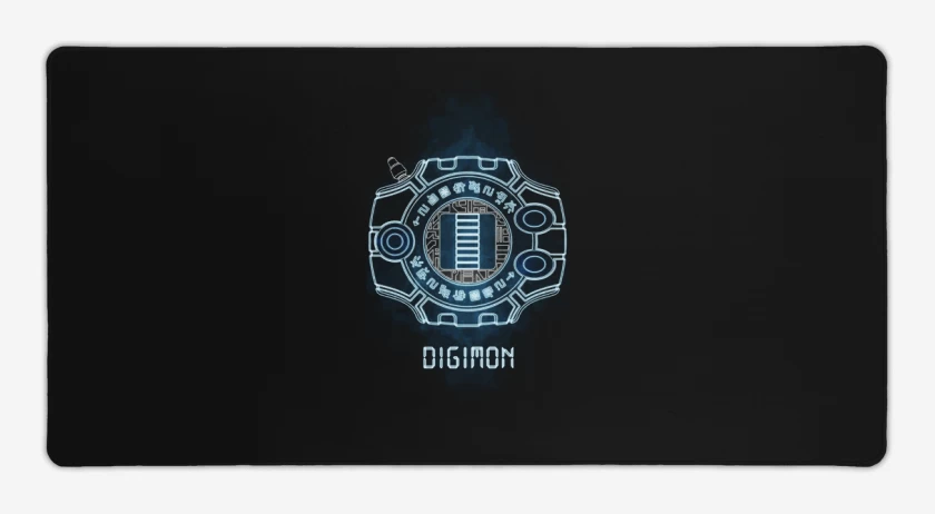 Mouse pad Gamer Negro de Digimon
