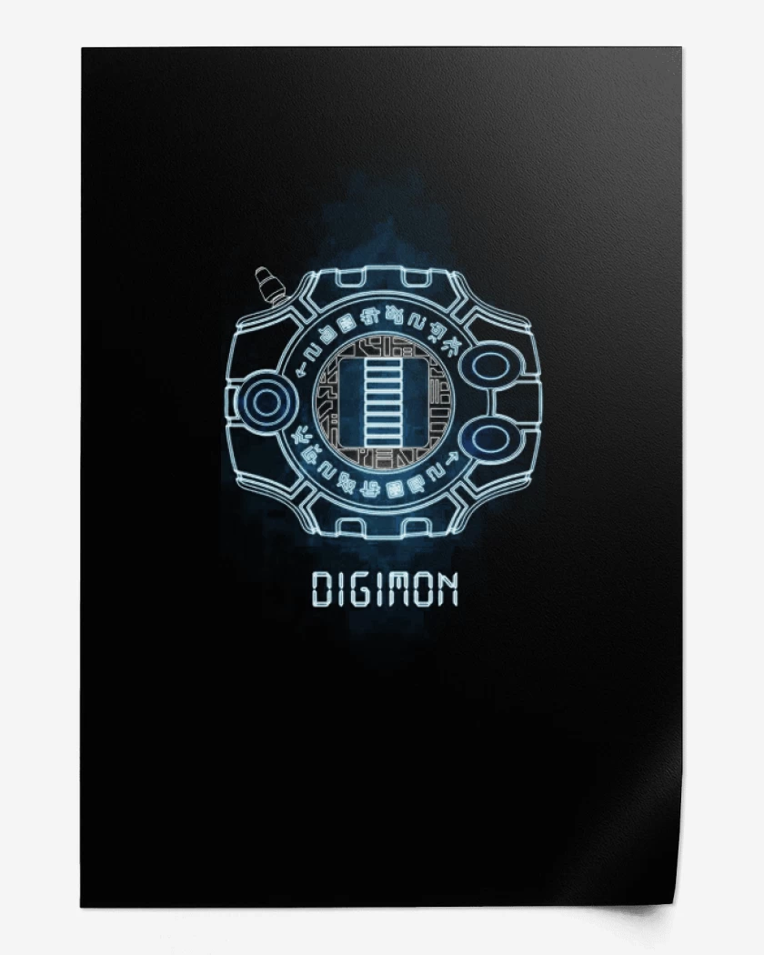 Print Negro de Digimon
