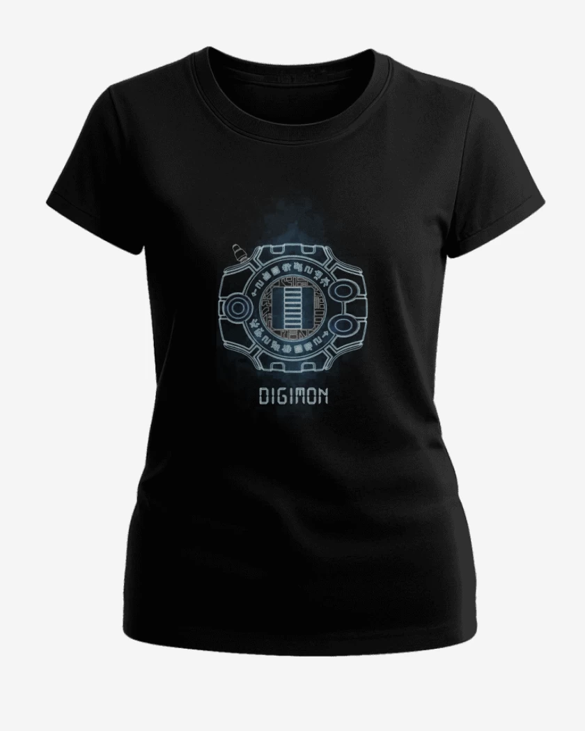Polera de Mujer Negro de Digimon