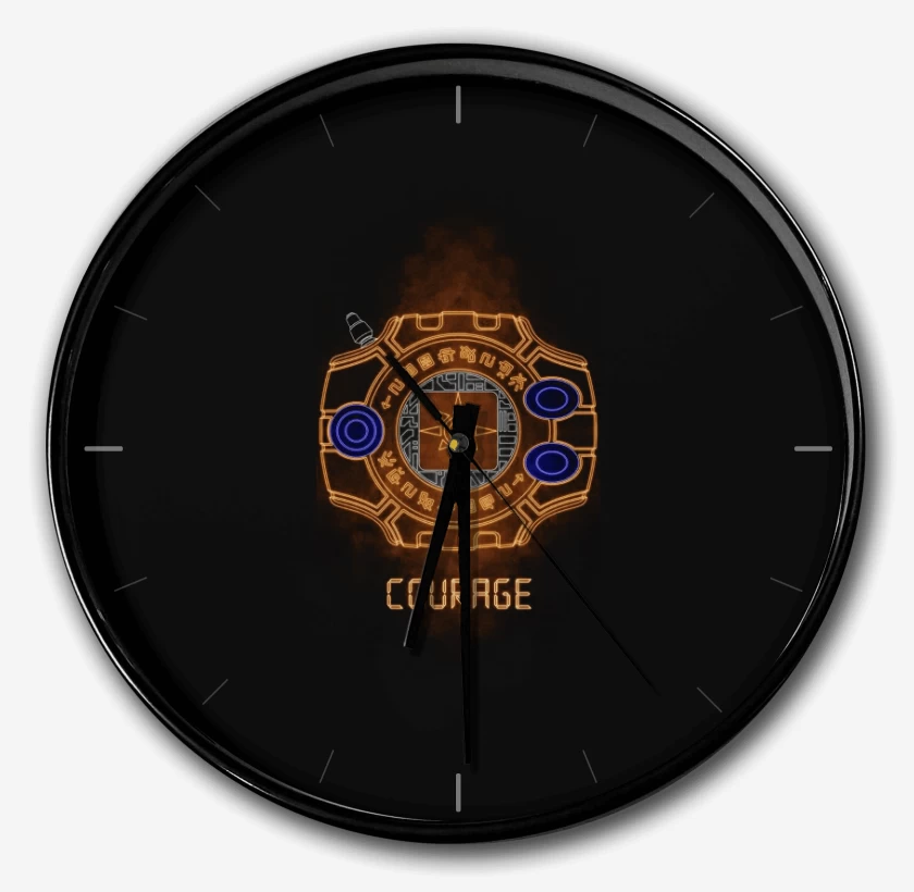 Reloj Negro de Digimon courage