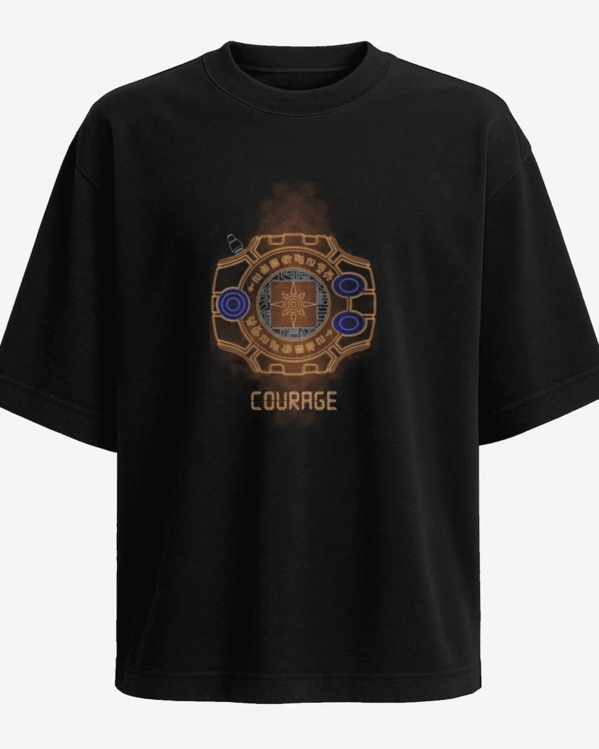 Polera Oversize Digimon courage