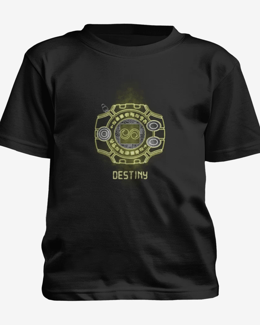 Polera de niño Negro de digimon destiny