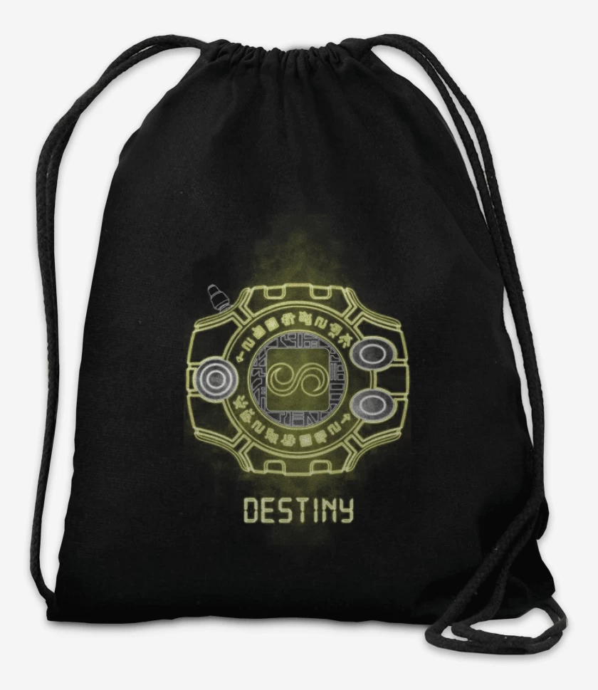 Mochila Negro de digimon destiny