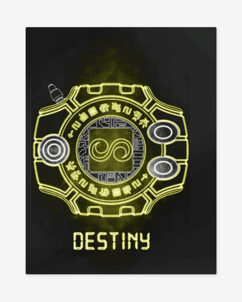 Print metalico digimon destiny