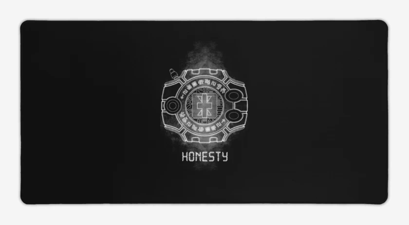 Mouse pad Gamer Negro de digimon honesty