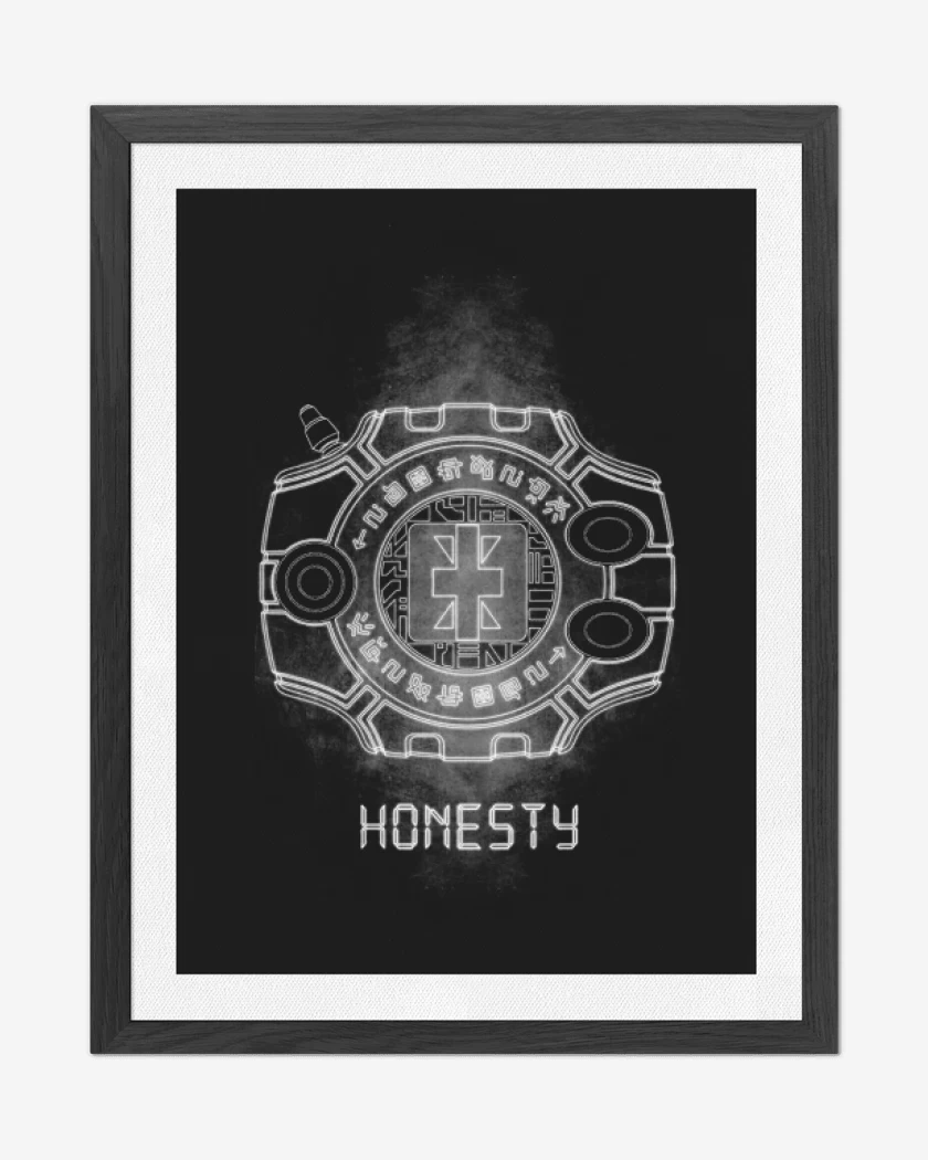 Cuadro decorativo Negro de digimon honesty