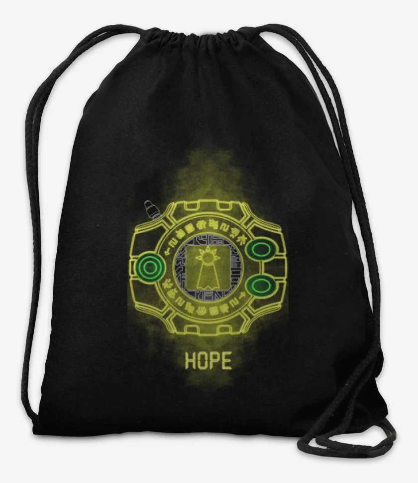 Mochila Negro de digimon hope