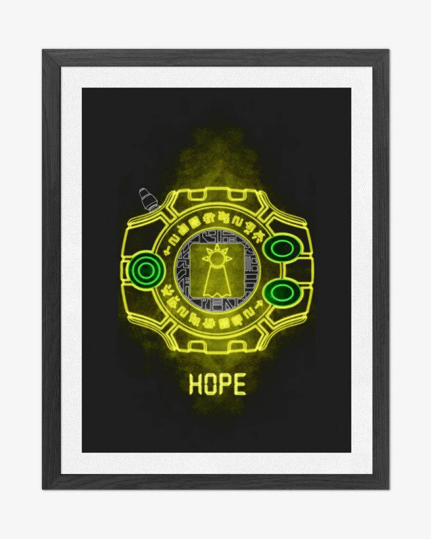 Cuadro decorativo digimon hope