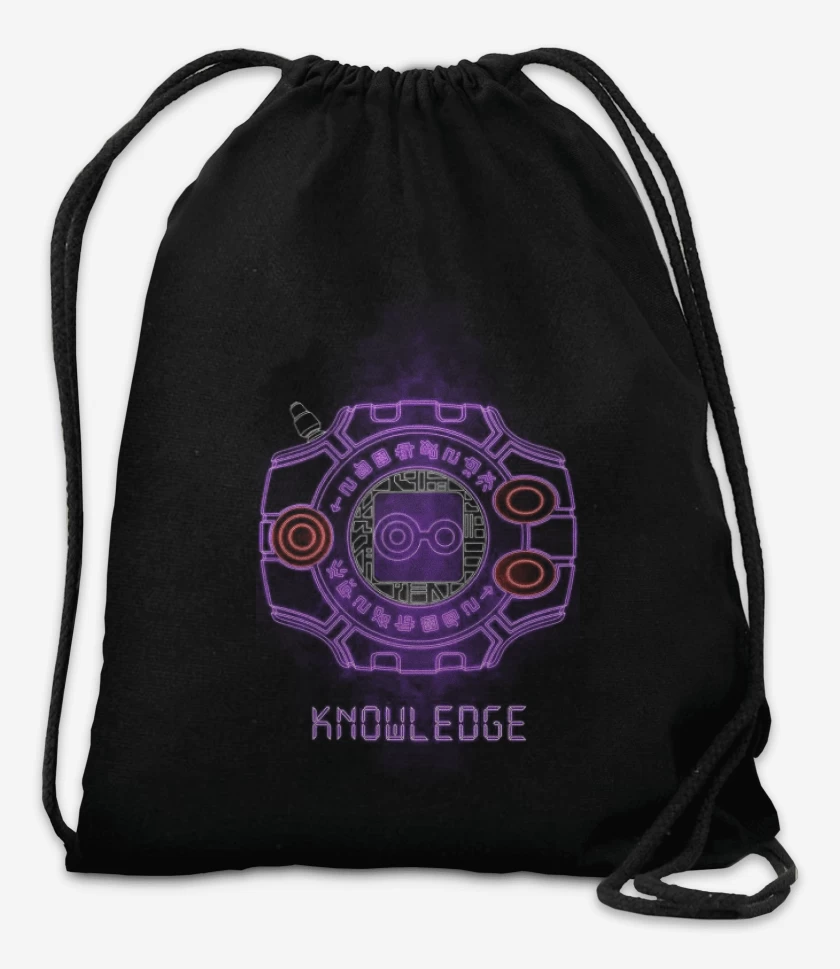 Mochila Negro de Digimon knowledge
