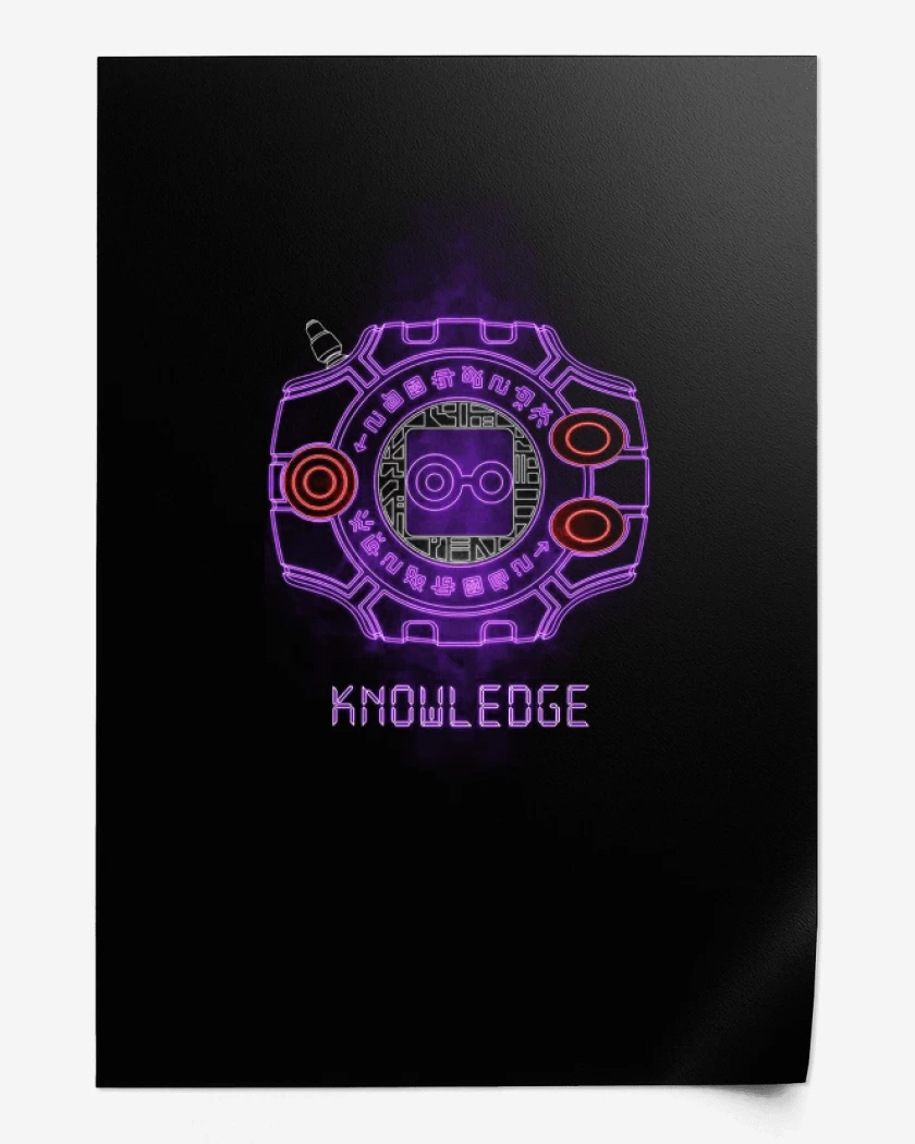 Print Negro de Digimon knowledge