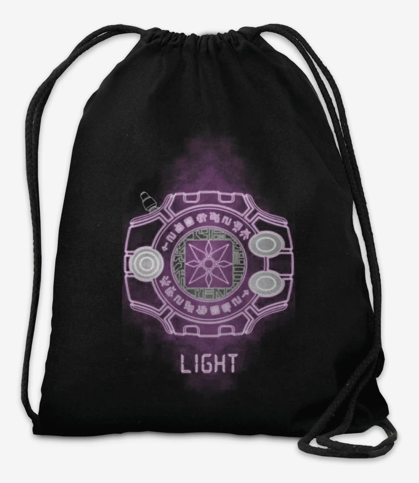 Mochila Negro de digimon light