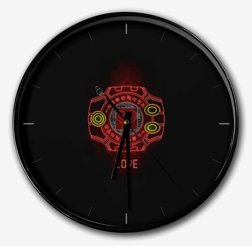 Reloj Negro de Digimon love