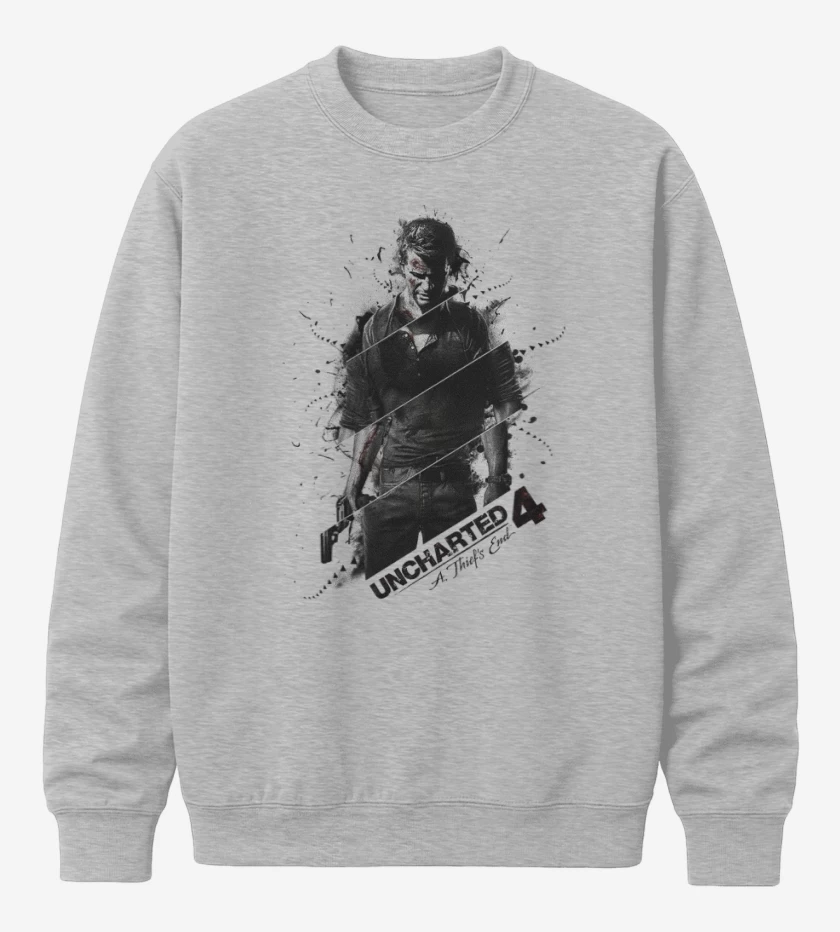 Poleron polo Gris Melange de Uncgarted 4
