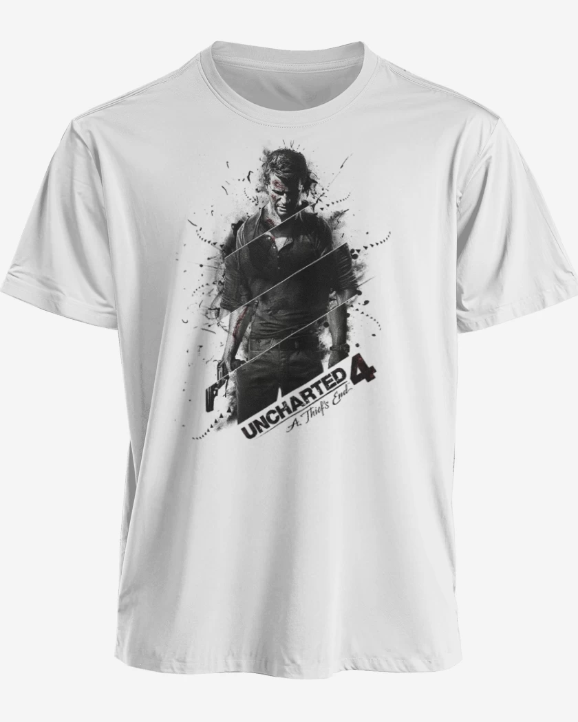Polera premium Blanco de Uncgarted 4
