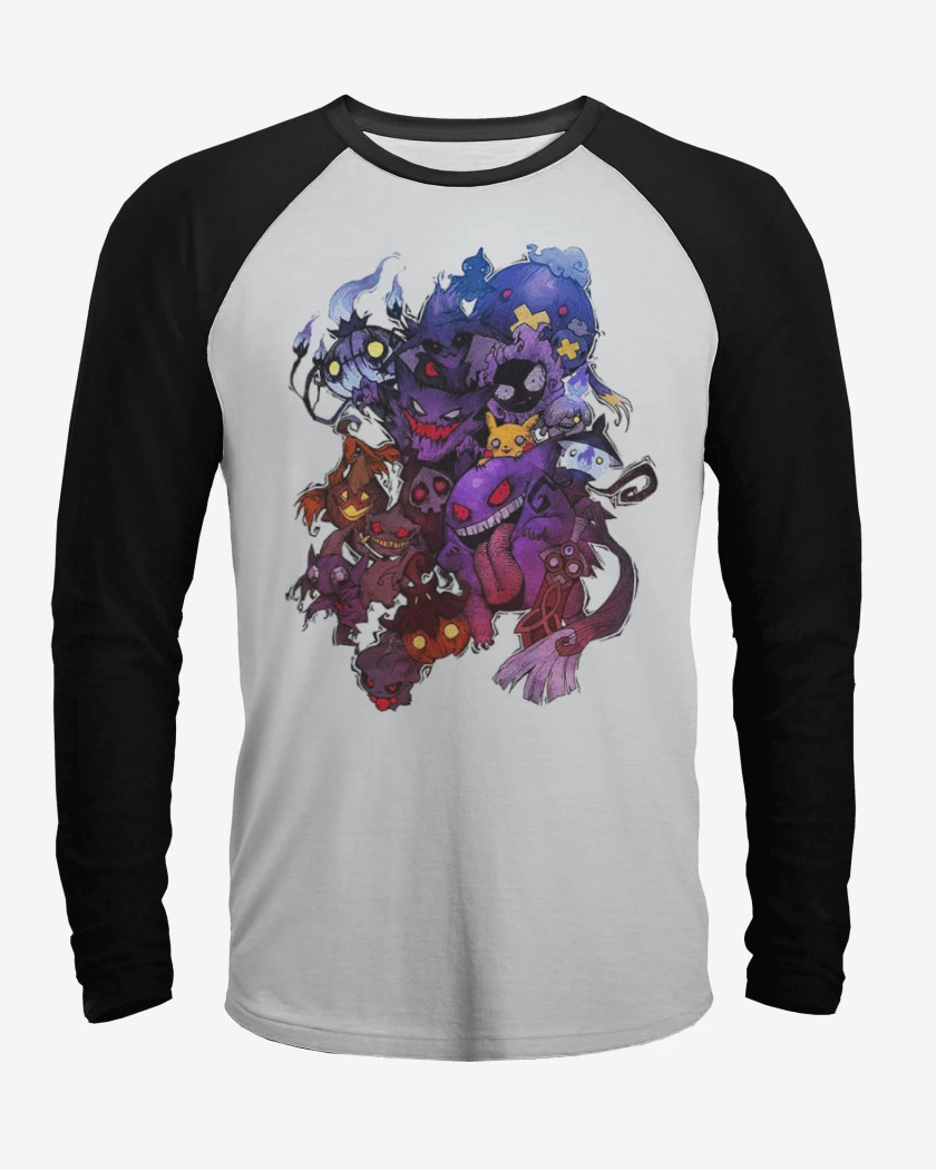Polera Raglan Pokemones fantasmas
