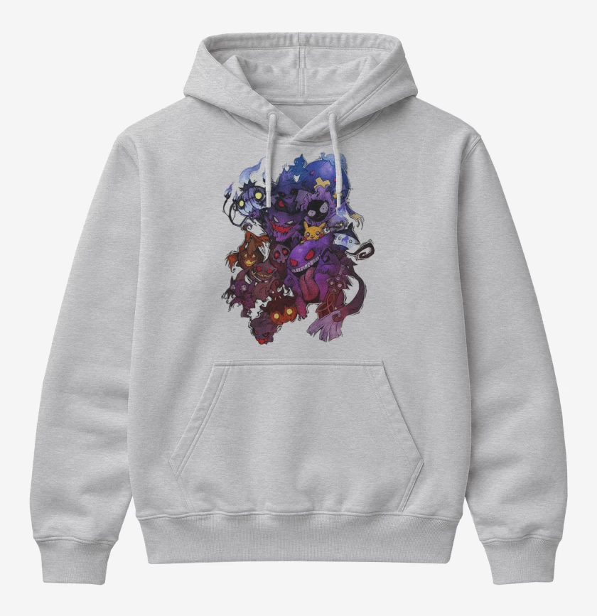 Poleron Canguro básico Pokemones fantasmas