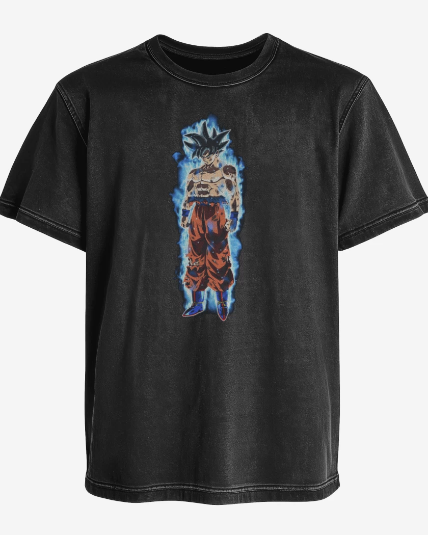 Polera desgastada Negro de Miggate no gokui 2