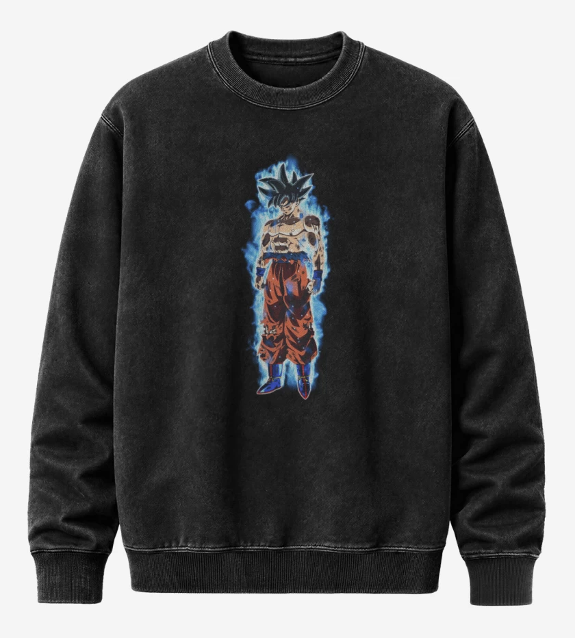Poleron Polo Acid Wash Negro de Miggate no gokui 2