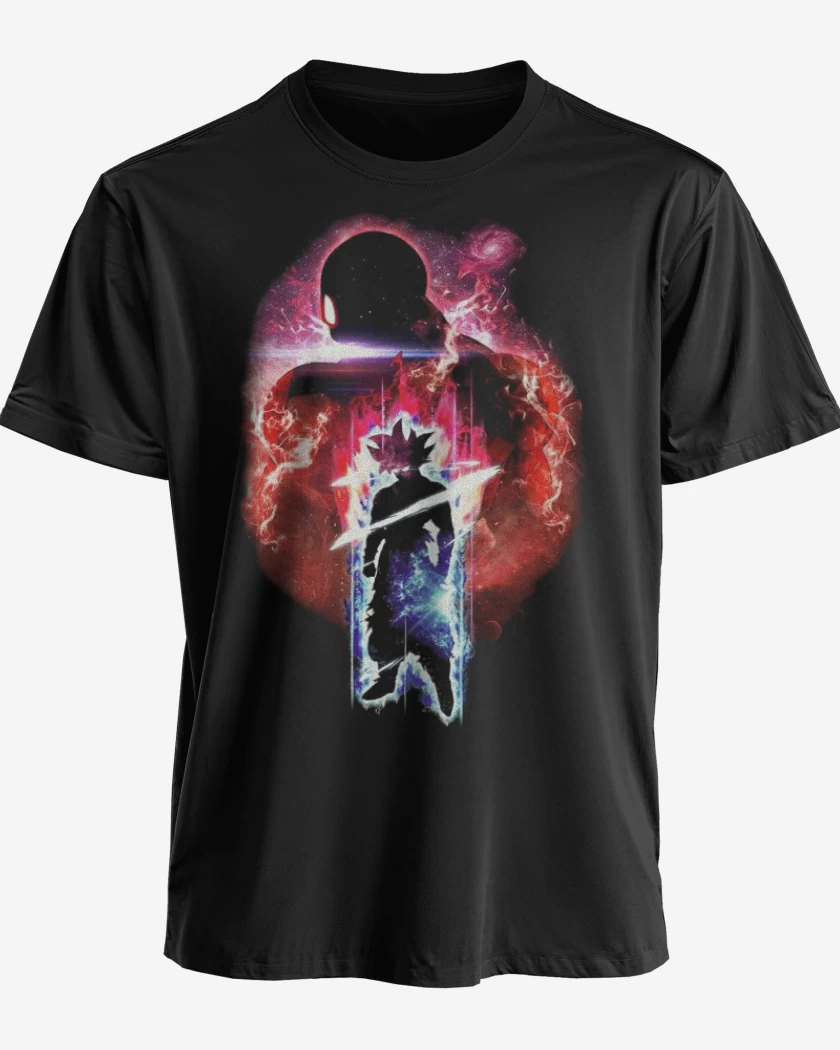 Polera premium Negro de Goku vs jiren