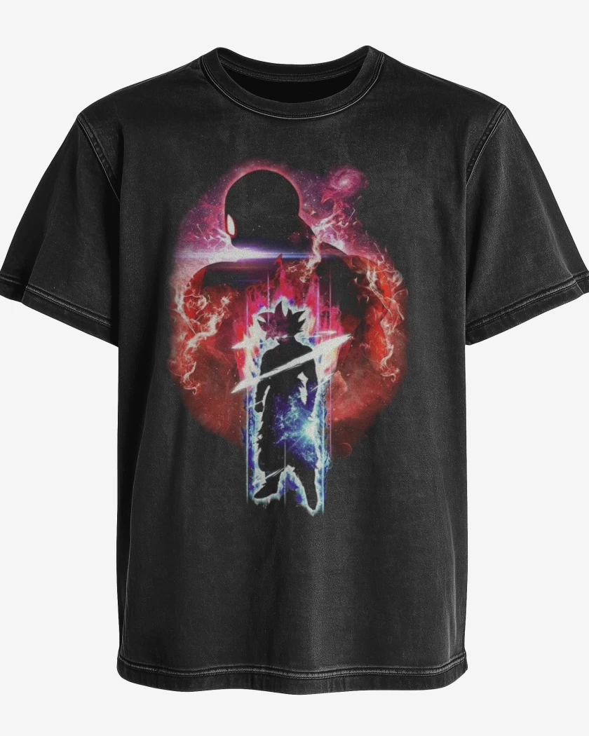 Polera desgastada Goku vs jiren