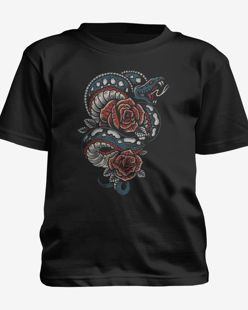 Polera de niño Negro de Snake and roses
