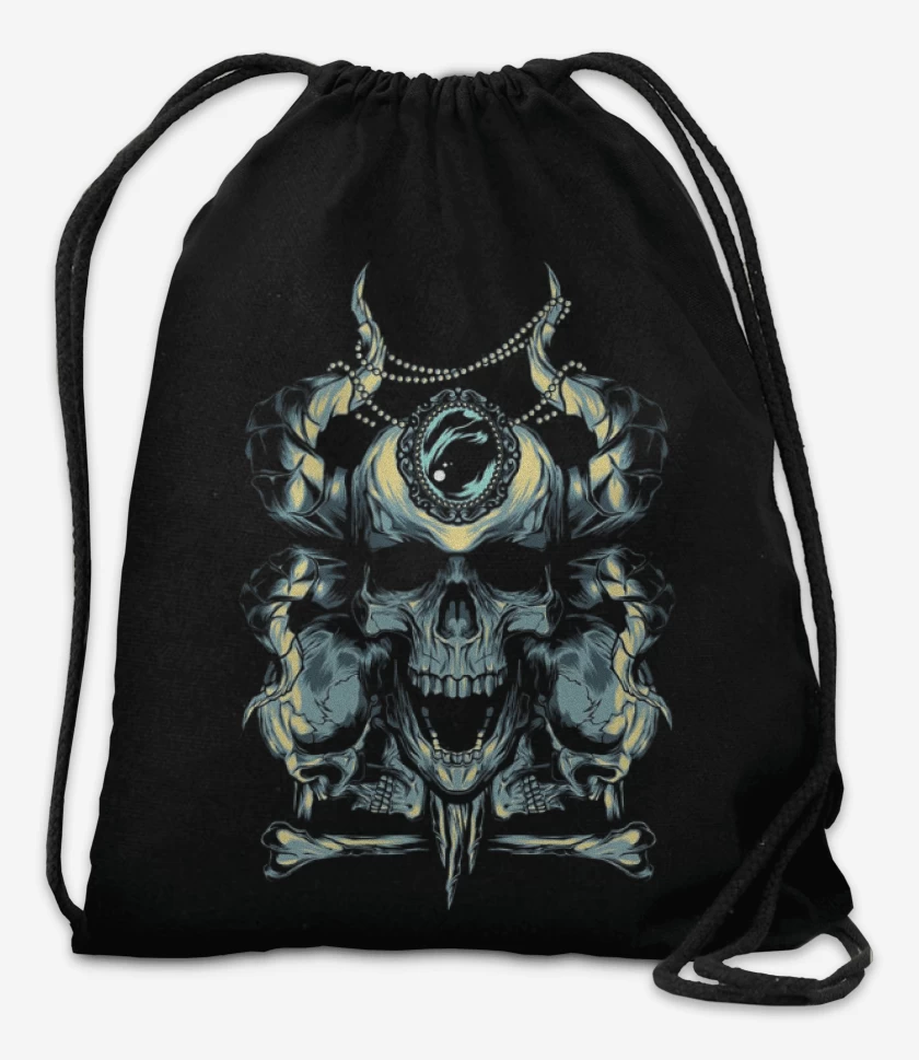 Mochila Negro de Demonio