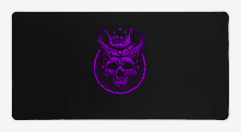 Mouse pad Gamer Negro de King skull