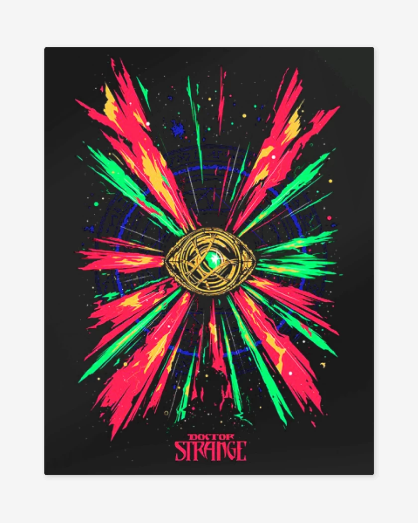 Print metalico Negro de doctor strange 1