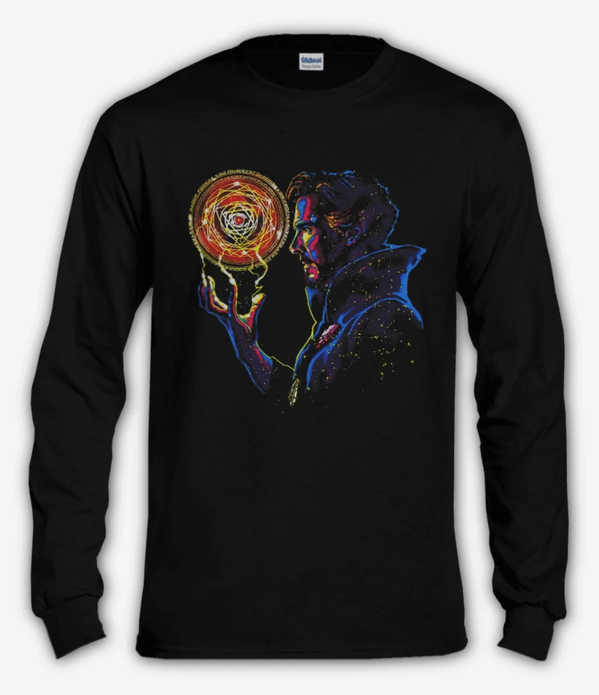 Polera manga larga Negro de Doctor strange 2