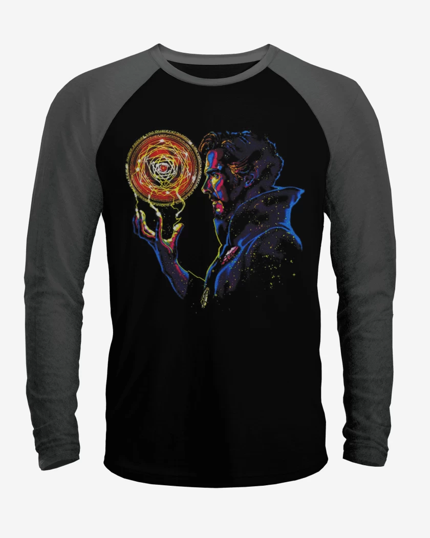 Polera Raglan Negro / Negro Heather de Doctor strange 2