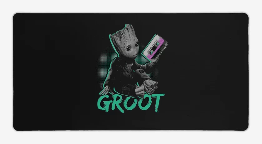 Mouse pad Gamer Negro de groot