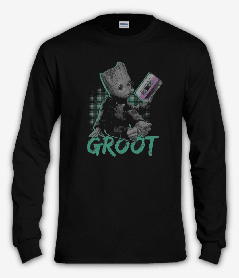Polera manga larga Negro de groot