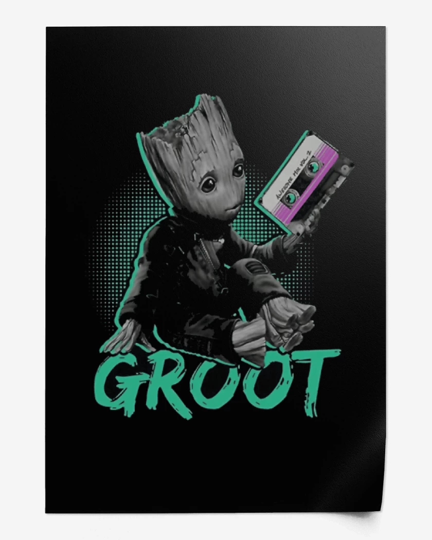 Print Negro de groot