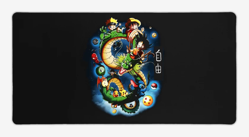 Mouse pad Gamer Negro de Dragoncillo