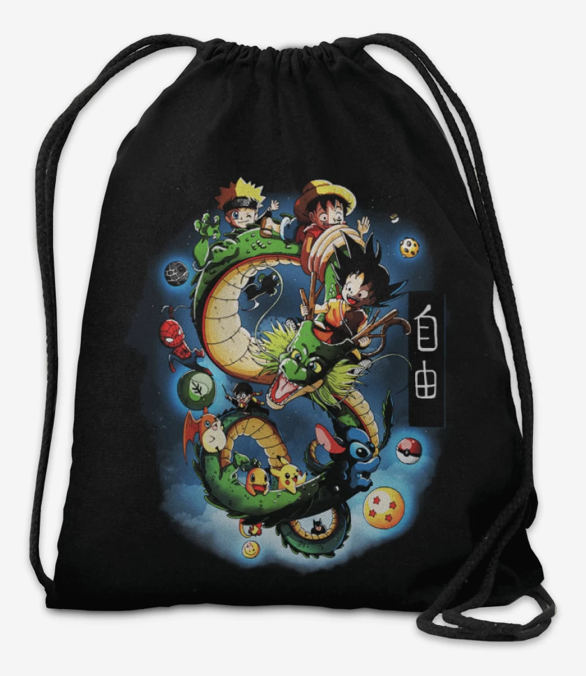 Mochila Negro de Dragoncillo