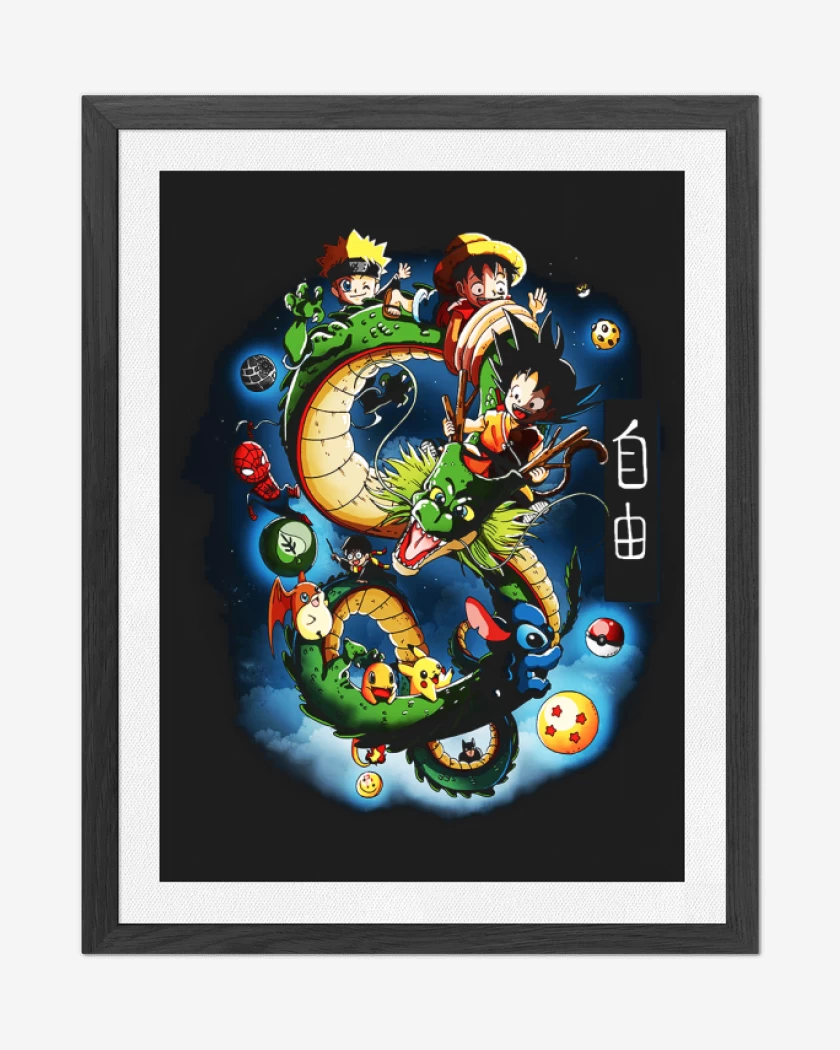 Cuadro decorativo Negro de Dragoncillo
